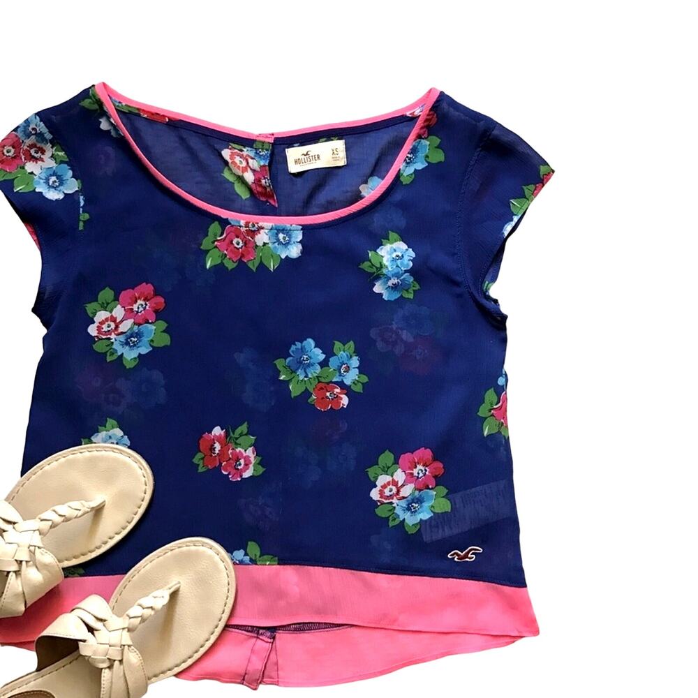 Hollister Sheer Floral Top Size XS